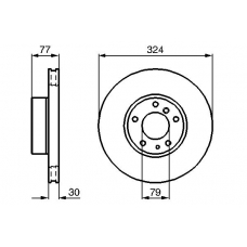 0 986 479 116 BOSCH Тормозной диск