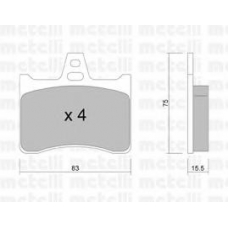 22-0531-0 METELLI Комплект тормозных колодок, дисковый тормоз