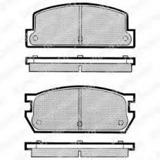 LP362 DELPHI Комплект тормозных колодок, дисковый тормоз
