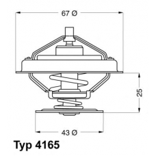 4165.79D WAHLER Термостат, охлаждающая жидкость
