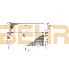 2110403 BEHR Radiator