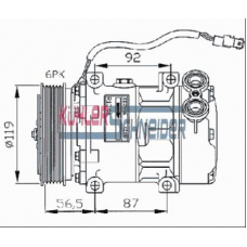 8408492 KUHLER SCHNEIDER Компрессор, кондиционер