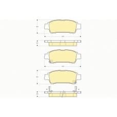 6132499 GIRLING Комплект тормозных колодок, дисковый тормоз