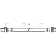 HOS3331 APEC Тормозной шланг