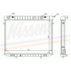 63245 NISSENS Радиатор, охлаждение двигателя
