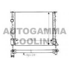 100902 AUTOGAMMA Радиатор, охлаждение двигателя