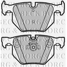 BBP1937 BORG & BECK Комплект тормозных колодок, дисковый тормоз