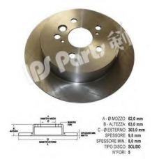 IBP-1221 IPS Parts Тормозной диск