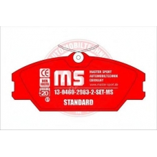 13046029832-SET-MS MASTER-SPORT Комплект тормозных колодок, дисковый тормоз