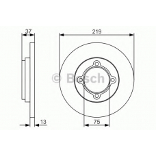 0 986 479 R62 BOSCH Тормозной диск