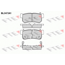 BL2472A1 FTE Комплект тормозных колодок, дисковый тормоз