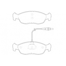 WBP21430B WAGNER LOCKHEED Комплект тормозных колодок, дисковый тормоз