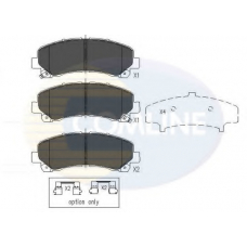 CBP36006 COMLINE Комплект тормозных колодок, дисковый тормоз