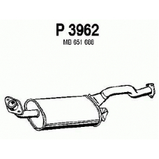 P3962 FENNO Глушитель выхлопных газов конечный