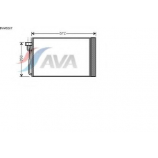 BWA5267 AVA Конденсатор, кондиционер