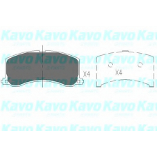 KBP-8517 KAVO PARTS Комплект тормозных колодок, дисковый тормоз