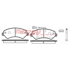 1275.12 METZGER Комплект тормозных колодок, дисковый тормоз