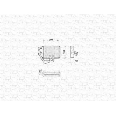 350218065000 MAGNETI MARELLI Теплообменник, отопление салона