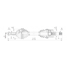 DRS6388.00 OPEN PARTS Приводной вал