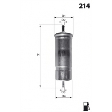 E13 MECAFILTER Топливный фильтр