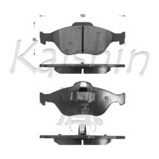 FK3120 KAISHIN Комплект тормозных колодок, дисковый тормоз