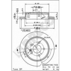 BS 7595 BRECO Тормозной диск