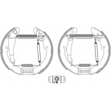 8DB 355 004-461 HELLA Комплект тормозных колодок