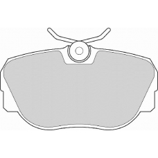 FD6376A NECTO Комплект тормозных колодок, дисковый тормоз