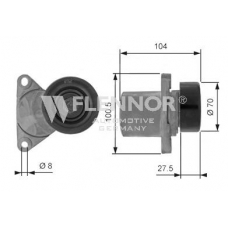 FS54916 FLENNOR Натяжной ролик, поликлиновой  ремень