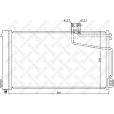 10-45124-SX STELLOX Конденсатор, кондиционер