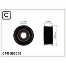 500045 CAFFARO Натяжной ролик, поликлиновой  ремень