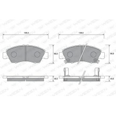 151-1365 WEEN Комплект тормозных колодок, дисковый тормоз