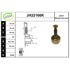 JH22166K SERA Шарнирный комплект, приводной вал