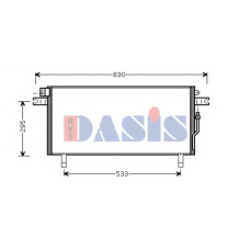 072025N AKS DASIS Конденсатор, кондиционер