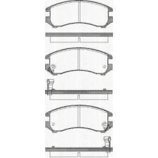 8110 10887 TRISCAN Комплект тормозных колодок, дисковый тормоз