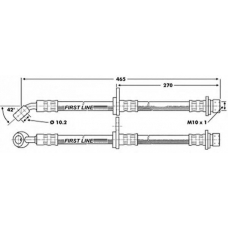 FBH6782 FIRST LINE Тормозной шланг