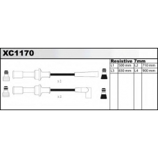 XC1170 QUINTON HAZELL Ккомплект проводов зажигания