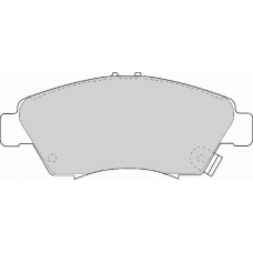 FD6580A NECTO Комплект тормозных колодок, дисковый тормоз