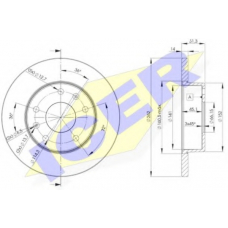 78BD0903-2 ICER Тормозной диск