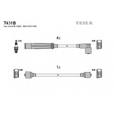 T431B TESLA Комплект проводов зажигания