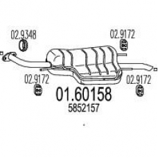 01.60158 MTS Глушитель выхлопных газов конечный