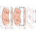 GDB3448 TRW Комплект тормозных колодок, дисковый тормоз