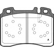 BPA0379.00 OPEN PARTS Комплект тормозных колодок, дисковый тормоз