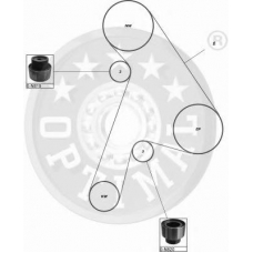 SK-1140 OPTIMAL Комплект ремня грм