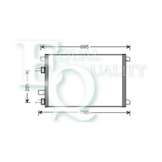 CO0189 EQUAL QUALITY Конденсатор, кондиционер