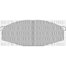 BBP1497 BORG & BECK Комплект тормозных колодок, дисковый тормоз