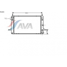 FD2069 AVA Радиатор, охлаждение двигателя