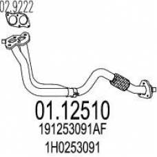 01.12510 MTS Труба выхлопного газа