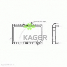 31-0577 KAGER Радиатор, охлаждение двигателя