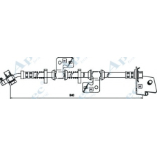 HOS3543 APEC Тормозной шланг